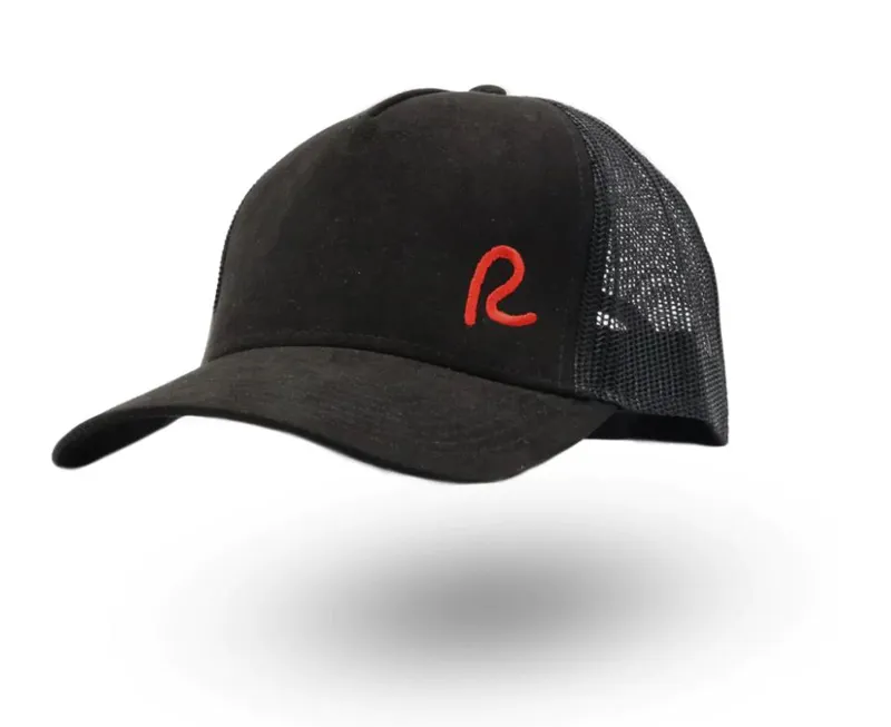 Rewired Essential Suede R Trucker Cap - Black/Red